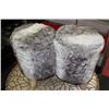 Image 1 : #21 PAIR OF FURRY STOOLS