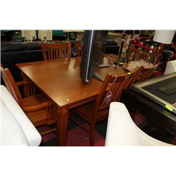 NEW WOOD KITCHEN TABLE W 2 ARMCHAIRS AND 4