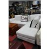 Image 1 : NEW WHITE LEATHER 'L' SHAPE APT SIZE SECTIONAL