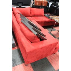 #13 RED MICROFIBRE SECTIONAL