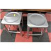 Image 1 : #13 PAIR OF ALUMINUM STOOLS