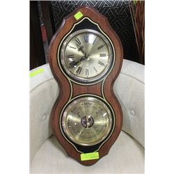 BULOVA CLOCK BAROMETER