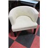 Image 1 : #19 SHOWHOME WOOD AND FABRIC ARMCHAIR X2