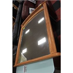 LARGE OAK FRAME MIRROR
