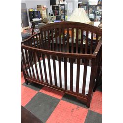 #18 SHOWHOME ALL WOOD CRIB W SEALY MATTRESS