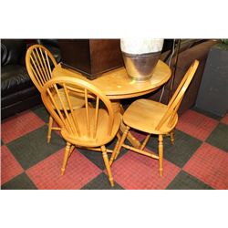 WOOD TABLE W 4 CHAIRS