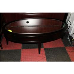 #29 SHOWHOME BLACK AND MIRRORED COFFEE TABLE