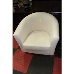 #43 SHOWHOME FABRIC ARMCHAIR