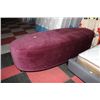 Image 1 : SHOWHOME PURPLE FABRIC OTTOMAN