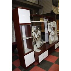 LARGE 2 TONE TV ENTERTAINMENT CENTER