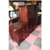 Image 1 : #41 SHOWHOME 3 PC SAHARA ALL WOOD CHEST OF DRAWERS