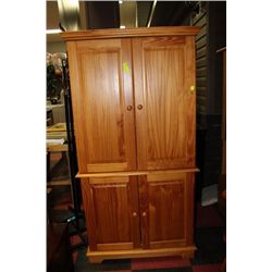 PINE TV ENTERTAINMENT CABINET