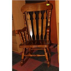 WOODEN ROCKING CHAIR