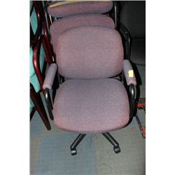 MAROON OFFICE ARMCHAIR X5