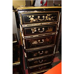 HAND PAINTED 6 DRAWER CABINET