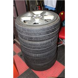 PAIR OF NISSAN 18" RIMS WITH TIRES