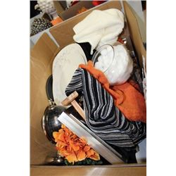 SHOWHOME BOX W/HAND TOWELS ORNAMENTS ETC