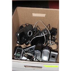 BOX OF PHONES