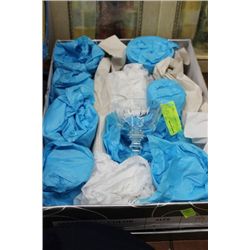 BOX OF CRYSTAL STEMWARE