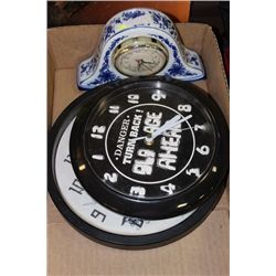 BOX OF CLOCKS