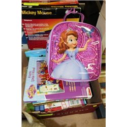 BOX OF CHILDRENS BOOKS W/ BAG