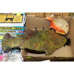 BOX OF FISK DECORATIONS