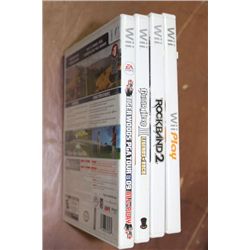 BUNDLE OF Wii VIDEO GAMES