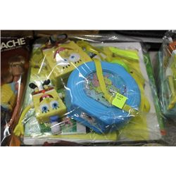 SPONGEBOB COLLECTABLES, 5 PC X3