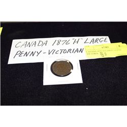 CANADA 1876 'H' LARGE 1 CENT VICTORIA