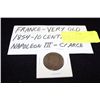 Image 1 : FRANCE 1854 10 CENTIMES, NAPOLEON III SCARCE