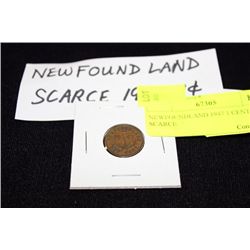 NEWFOUNDLAND 1947 1 CENT, SCARCE