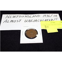 NEWFOUNDLAND 1936 1 CENT
