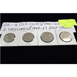 UK COINS, 2 SHILLINGS, 2 HALF CROWN