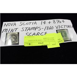 NOVA SCOTIA 1 CENT & 8.5 CENT MINT STAMPS