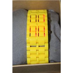 UNIQUE DIGITAL WATCH, YELLOW