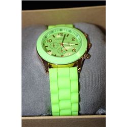 GENEVA UNISEX GREEN WATCH