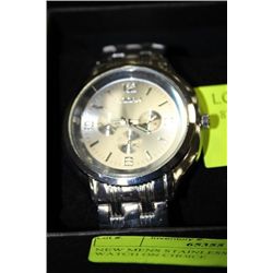 NEW MENS STAINLESS STEEL WATCH