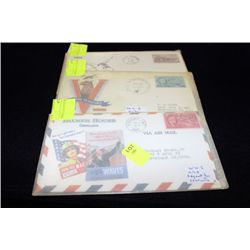 WWII USA COVERS (ENVELOPE), x3