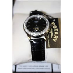 ROTARY LEATHER BAND WATCH