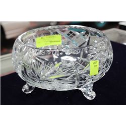 CRYSTAL PINWHEEL FOOTED BOWL