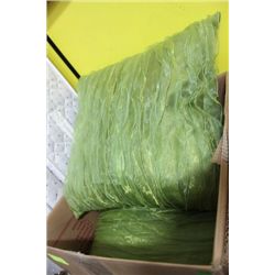 BOX OF SHOWHOME MISC PILLOWS AND ORNAMENTS ON