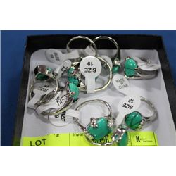 BOX OF 10 ASSORTED LADIES RINGS