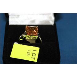 LADIES LAB CHAMPAIGNE TOPAZ RING ON CHOICE : SZ 8