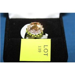 LADIES LAB CHAMPAIGNE TOPAZ RING ON CHOICE : SZ 7