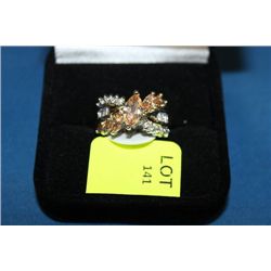 LADIES LAB CHAMPAIGNE TOPAZ RING ON CHOICE : SZ 7
