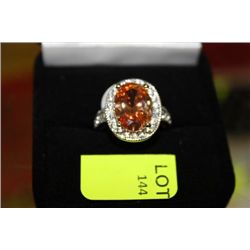LADIES LAB CHAMPAIGNE TOPAZ RING ON CHOICE : SZ 7