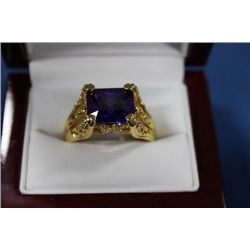 MENS DESIGNER RING ON CHOICE : AMETHYST