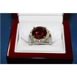 MENS DESIGNER RING ON CHOICE : RUBY