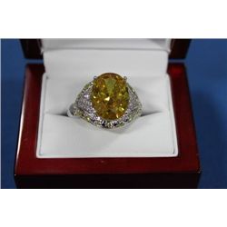MENS DESIGNER RING ON CHOICE : CHAMPAINGE TOPAZ