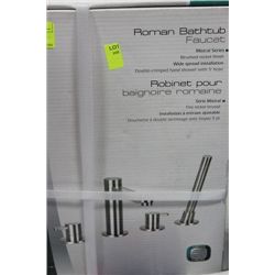 UBERHAUS DESIGN ROMAN BATHTUB FAUCET KIT, NEW